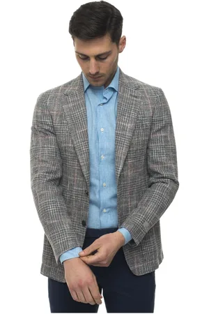 CANALI Kostym, Herr, 3Xl, Bomull, Kavaj med 2 knappar