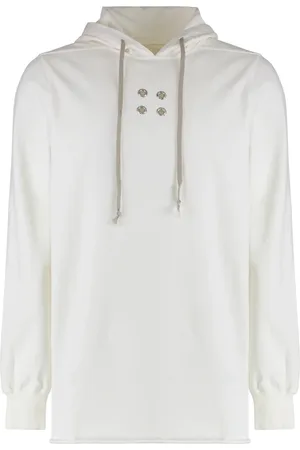 Rick Owens Sweatshirts & Hoodies, Herr, S, Bomull, Bomullshuvtröja med metallöglor