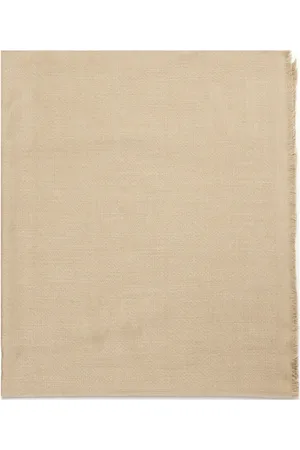 Max Mara Accessoarer, Dam, ONE Size, Elegant Curvone Halsduk i Sand