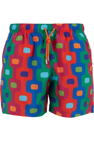 Gallo Badkläder, Herr, M, Gröna badshorts för män med Ipanema-mönster