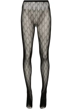 Gucci Underkläder, Dam, M, Spandex, Mesh G-logo tights, svart, super-skinny