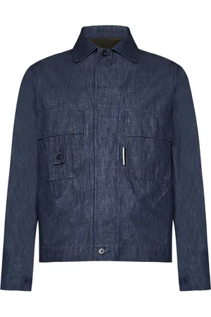 LOW BRAND Jacka, Herr, M, Denim, Blå Denimjacka Klassisk Skjortkrage