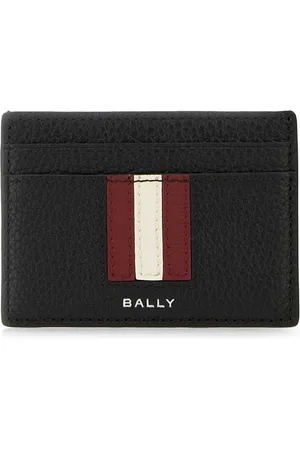 Bally Accessoarer, Herr, ONE Size, Läder, Svart läderkorthållare plånbok