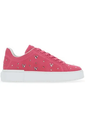 Stuart Weitzman Skor, Dam, 36 EU, Mocka, Fuchsia Mocka Sneakers för Kvinnor