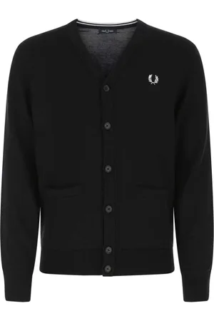 Fred Perry Stickade tröjor & koftor, Herr, S, Stilfull Stickad Kollektion