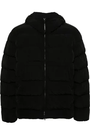 C.P. Company Jacka, Herr, 2Xl, Nylon, Svart vadderad jacka med huva