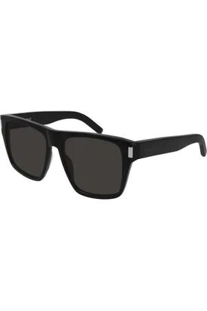 Saint Laurent Accessoarer, unisex, ONE Size, Läder, Stilren Svart Läder Axelväska
