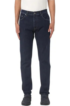 Dondup Jeans, Herr, W33, Denim, Ikonisk tvättad denimbyxor