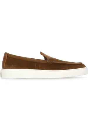 Woolrich Skor, Herr, 44 EU, Läder, Bruna mockaläder loafers för män