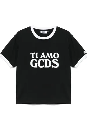 GCDS Topp, Herr, 2Xs, Svart Basic Tee Tröja