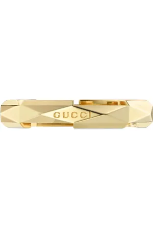 Gucci Accessoarer, Dam, 55 MM, Ybc662177001 - 18kt gult guld - Link to Love studded ring i 18kt gult guld