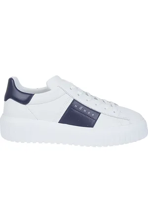 Hogan Skor, Herr, 44 EU, Läder, Randiga lädersneakers