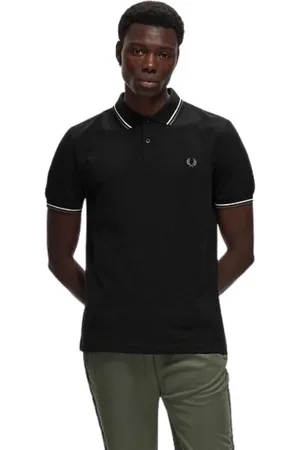 Fred Perry Topp, Herr, 2Xl, Svart Twin Tipped Pikétröja