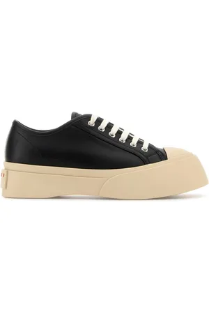 Marni Skor, Dam, 37 EU, Läder, Svarta läder Pablo sneakers