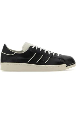 Y-3 Skor, Herr, 40 EU, Läder, Svarta Läder Superstar Sneakers