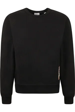Burberry Sweatshirts & Hoodies, Herr, S, Bomull, Svart Tröja för Män