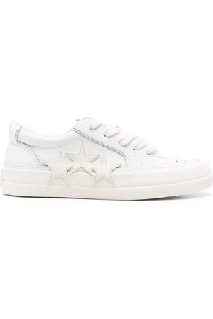 AMIRI Skor, Herr, 43 EU, Läder, Vita lädersneakers med stjärnlapp