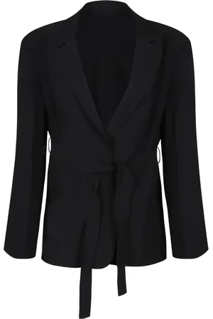 Calvin Klein Jacka, Dam, 2Xs, Polyester, Strukturerad Twill Bältesblazer