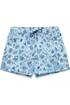 Paul Smith Badkläder, Herr, L, Läder, Klarblått Havskläder Dragsko Shorts