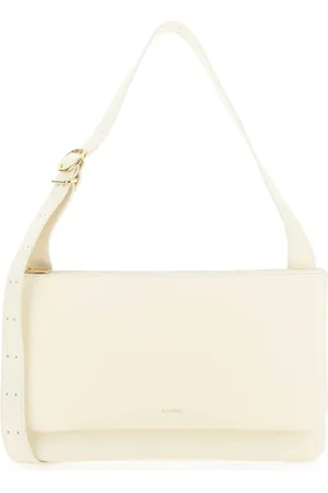 Jil Sander Väska, Dam, ONE Size, Läder, Ivory Läder Axelväska