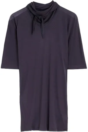 LEMAIRE Topp, Dam, L, Lila Genomskinlig Slipsnack Blus