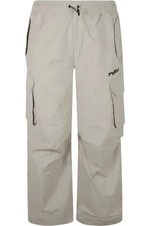 OFF-WHITE Byxor, Herr, XL, Nylon, Grå Trackpant Byxor