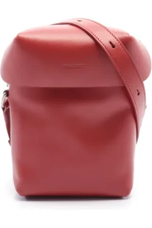 Jil Sander Pre-owned, Dam, ONE Size, Pre-owned Laeder crossbodyvskor