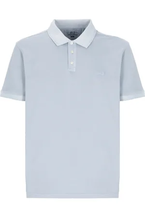Woolrich Topp, Herr, M, Bomull, Ljusblå Polo Skjorta med Logotyp