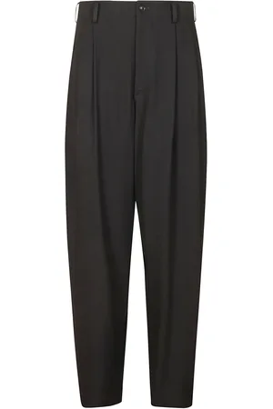 YOHJI YAMAMOTO Byxor, Dam, M, Rayon, Svarta Rak Ben Byxor