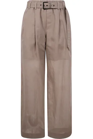 Brunello Cucinelli Byxor, Dam, M, Stiliga Wide Leg Byxor