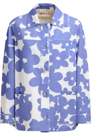 Marni Jacka, Dam, M, Bomull, Blommig bomullsjacka