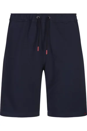 Kiton Shorts, Herr, 2Xl, Bomull, Blå Bomull Elastan Byxor