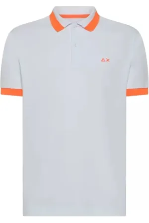 sun68 Topp, Herr, 2Xl, Bomull, Randig Pikétröja Vit Modern Stil