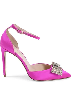 DEE OCLEPPO Skor, Dam, 35 EU, Kristall Båge Satin Pump