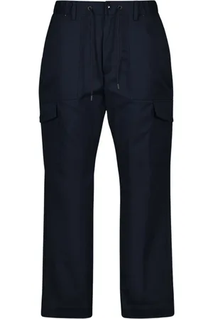 Moncler Byxor, Herr, L, Bomull, Stretch bomull gabardinbyxor