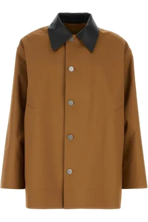 Jil Sander Jacka, Herr, M, Bomull, Karamell Bomull Trenchcoat