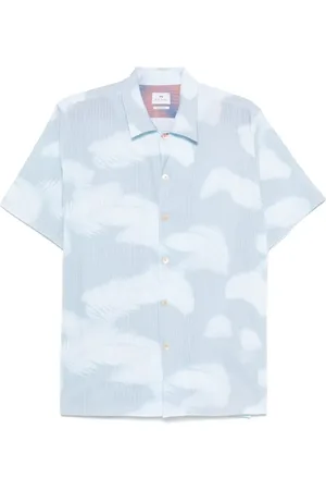 Paul Smith Skjorta, Herr, XL, Klarblå Camp Krage Skjorta