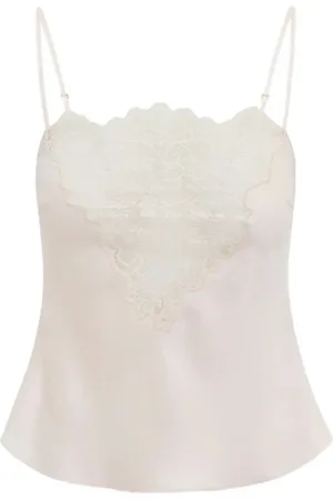 LOVESHACKFANCY Topp, Dam, M, Satin Blonde Cami Topp