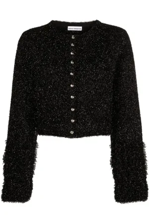 Paco rabanne Stickade tröjor & koftor, Dam, S, Svart Cardigan för Kvinnor