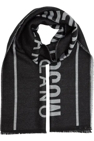 Moschino Accessoarer, Herr, ONE Size, Merinoull Fransad Halsduk
