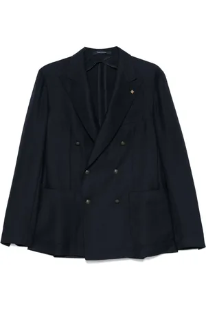 TAGLIATORE Jacka, Herr, M, Dubbelknäppt blandad ullblazer
