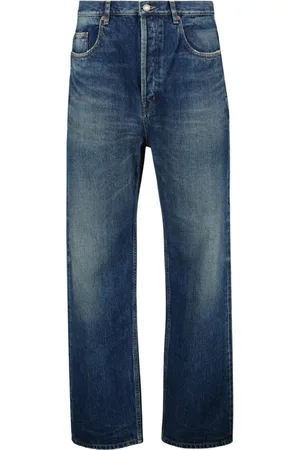 Saint Laurent Jeans, Herr, W30, Denim, Högmidjade denim jeans, rak passform
