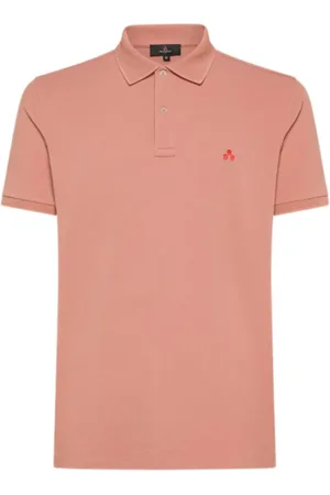 Peuterey Topp, Herr, M, Nylon, Rosa Herr Polo Skjorta med Trilogy Logo