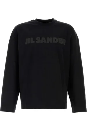 Jil Sander Topp, Herr, L, Bomull, Svart Bomull T-shirt