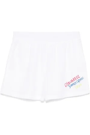 Dsquared2 Shorts, Dam, XS, Vita Elastiska Midjeshorts