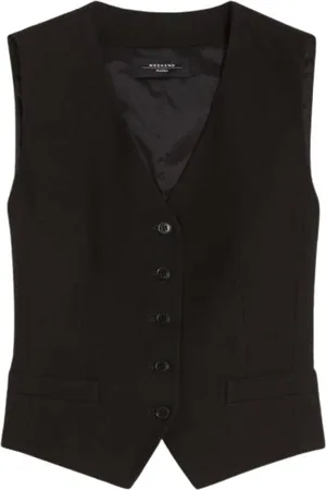 Max Mara Jacka, Dam, S, Linne, Viskos och linneväst