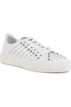 DEE OCLEPPO Skor, Dam, 40 EU, Läder, Studded Läder Sneaker Casual Stil