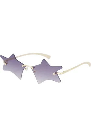 Le Specs Accessoarer, unisex, M, Vintage Star Twinkle Solglasögon Guld