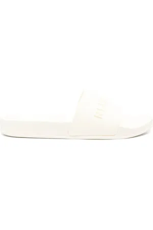 Represent Skor, Herr, 45 EU, Vit Logosneaker med Gummisula