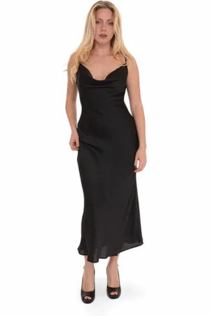 Guess Klänning, Dam, XL, Polyester, Elegant Kvällsklänning med Justerbara Axelband